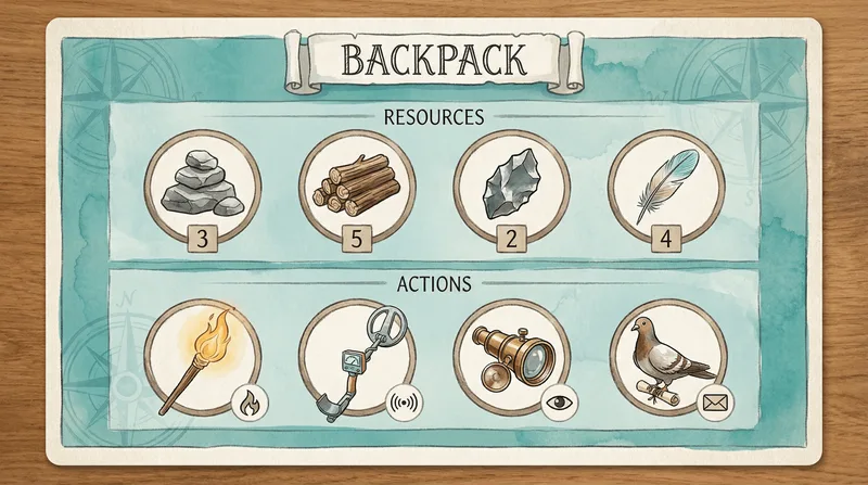 Meteorite player action panel